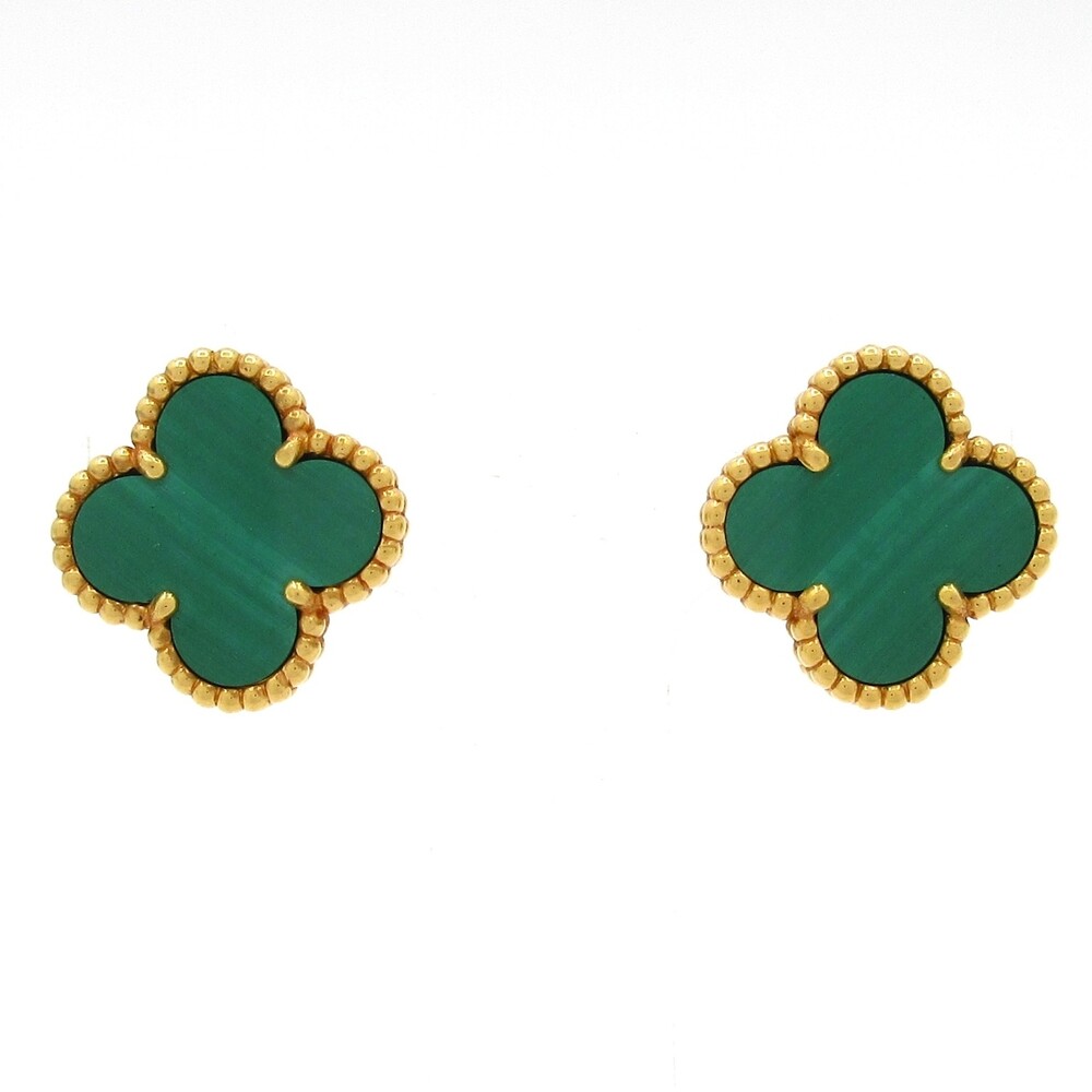 Van Cleef & Arpels Vintage Alhambra Earrings VCARO3QL00 18K Yellow Gold
